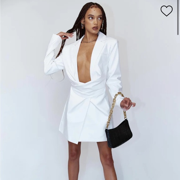 LIONESS VIP ONLY MINI DRESS WHITE NWT PRINCESS POLLY - Picture 2 of 5